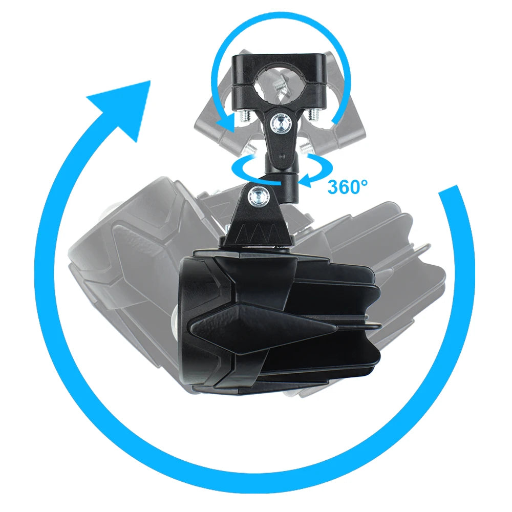 Pack Feux Additionnels LED Moto 40W 4000 LM – Haute Visibilité, Étanchéité IP67, Installation Facile