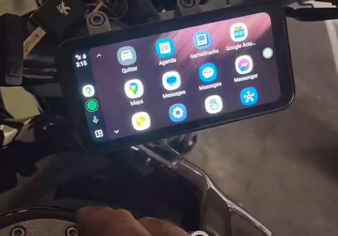 Écran CarPlay Moto 6.25 Pouces Android IP67 GPS Intégré Bluetooth 5.0 Compatible BMW, Yamaha, Honda, KTM