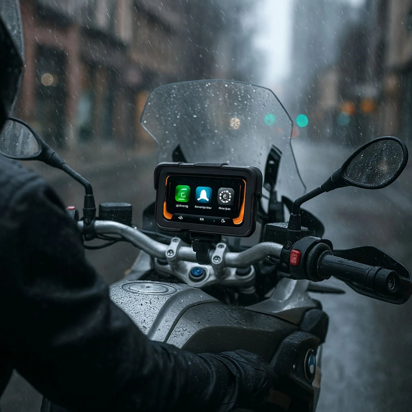 CarPlay Moto 5 Pouces Android Apple IP67 GPS Bluetooth 5.0 Compatible BMW, Yamaha, Honda, KTM, Suzuki, Kawasaki, Triumph.