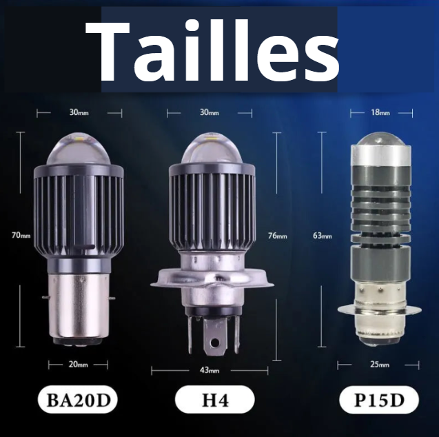 Ampoules LED H4, P15D, BA20D Haute Performance – Remplacez Vos Ampoules d’Origine pour Une Luminosité Maximale et Une Installation Facile