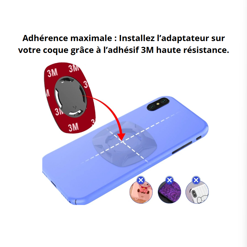 Quad Lock Support Smartphone pour Guidon de Moto universel