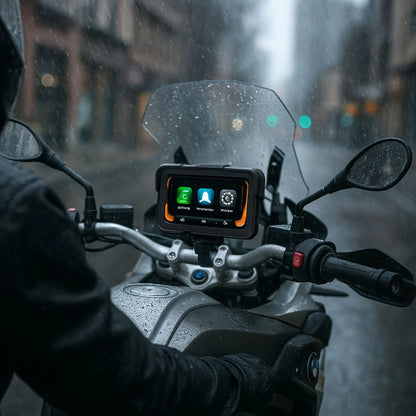 CarPlay Moto 5 Pouces Android Apple IP67 GPS  Bluetooth 5.0 Compatible BMW, Yamaha, Honda, KTM, Suzuki, Kawasaki, Triumph.