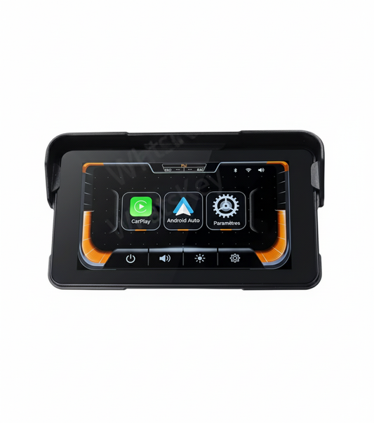 CarPlay Moto 5 Pouces Android Apple IP67 GPS  Bluetooth 5.0 Compatible BMW, Yamaha, Honda, KTM, Suzuki, Kawasaki, Triumph.